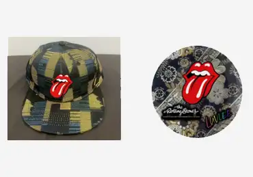西陣織キャップ/西陣織プレート × The Rolling Stones